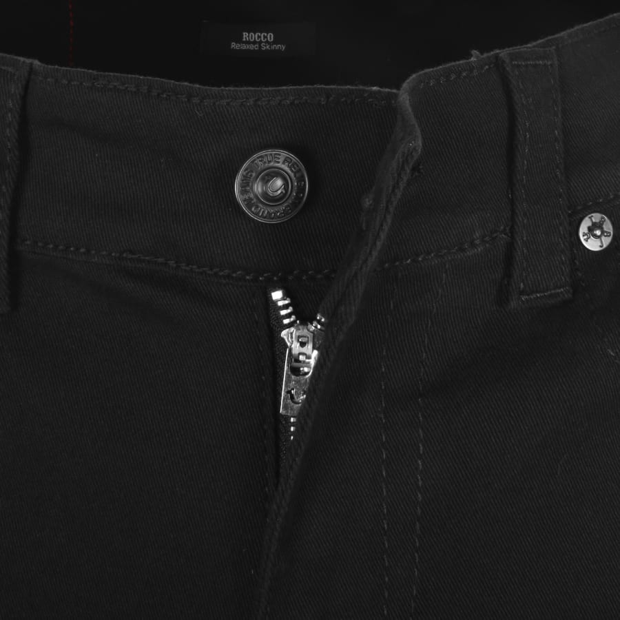 True Religion Rocco Flap Jeans Black | Mainline Menswear